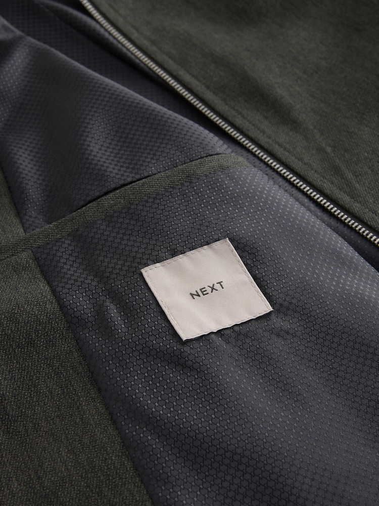 Khaki Green Smart Bomber Jacket - Image 10 of 10