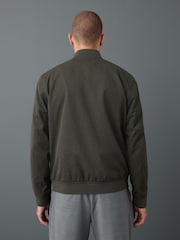 Khaki Green Smart Bomber Jacket - Image 3 of 10