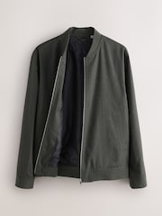 Khaki Green Smart Bomber Jacket - Image 6 of 10