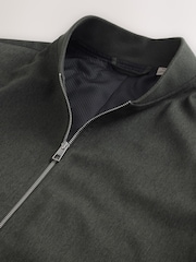 Khaki Green Smart Bomber Jacket - Image 8 of 10