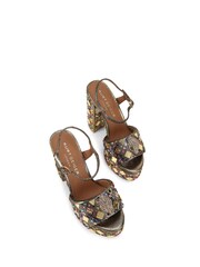Kurt Geiger London Gold Kensington Platform Sandals - Image 2 of 4