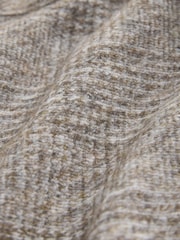 Neutral Smart Check Shacket with Wool - Image 12 of 12