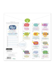 Portico Designs White 2025 The Bright Side Square Family Organiser Wall Diary - Image 6 of 6