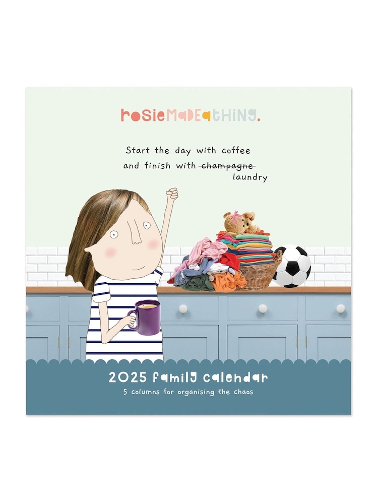 Portico Designs Cream 2025 Rosie Made a Thing Square Family Planner Wall Set - Image 2 of 6