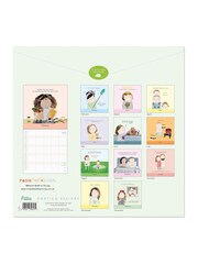 Portico Designs Cream 2025 Rosie Made a Thing Square Family Planner Wall Set - Image 6 of 6