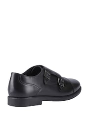 Hush Puppies Black Back To School Tim Monk Shoes - Image 3 of 4