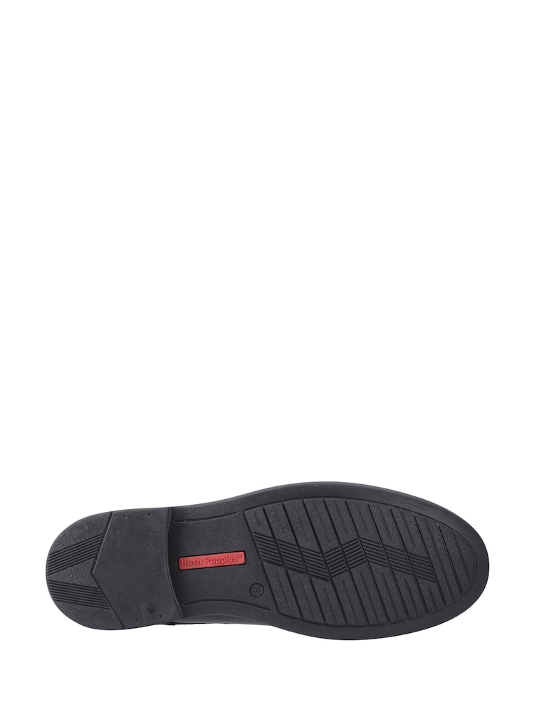Hush Puppies Black Back To School Tim Monk Shoes - Image 4 of 4