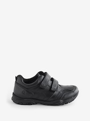 Hush Puppies Back To School Leroy Touch Fastening Black Trainers - Image 1 of 1
