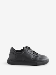 Hush Puppies Back To School Dougie Lace Up Black Trainers - Image 1 of 1