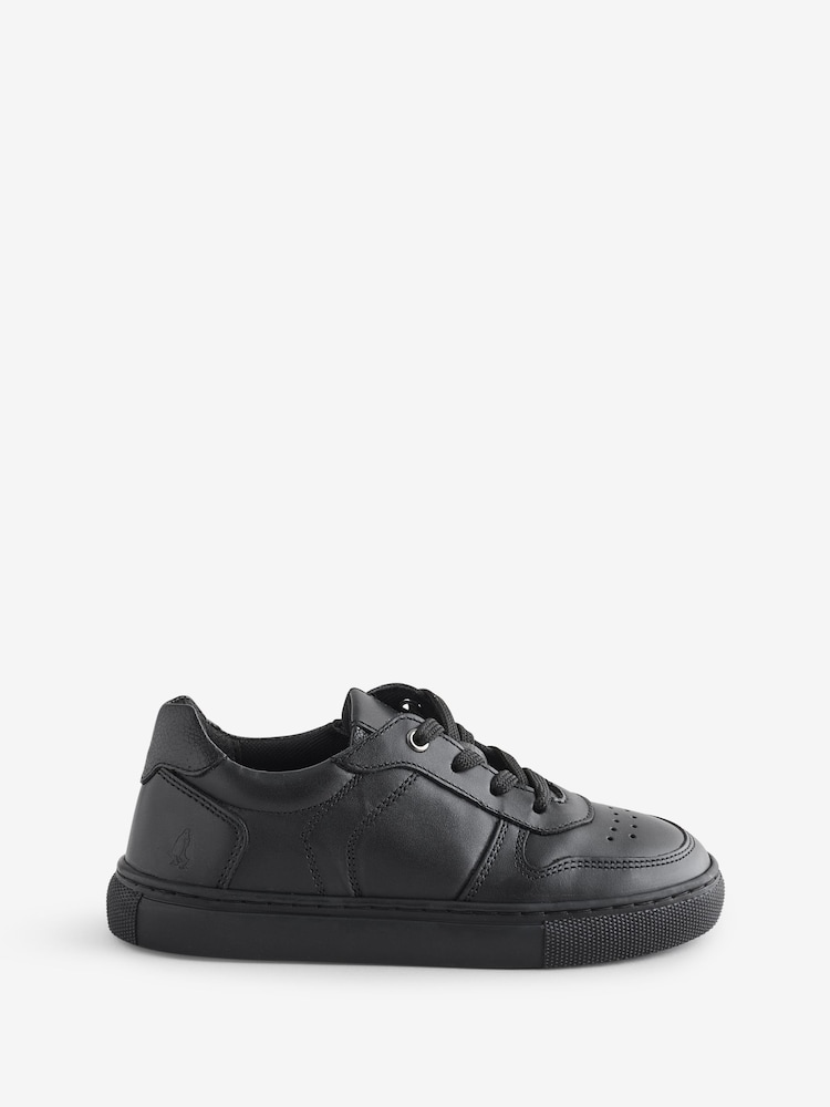 Hush Puppies Back To School Dougie Lace Up Black Trainers - Image 1 of 1