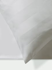 Jasper Conran London Lunar Rock 500 Thread Count Satin Stripe Oxford 100% Cotton Pillowcase - Image 2 of 4