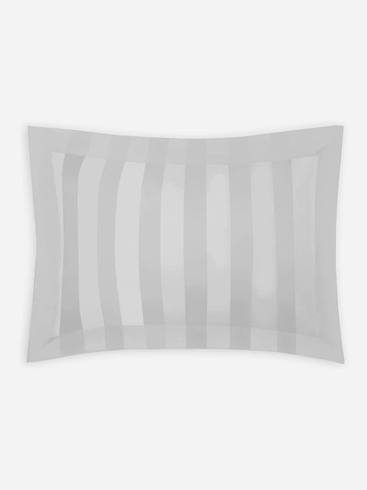 Jasper Conran London Lunar Rock 500 Thread Count Satin Stripe Oxford 100% Cotton Pillowcase - Image 3 of 4
