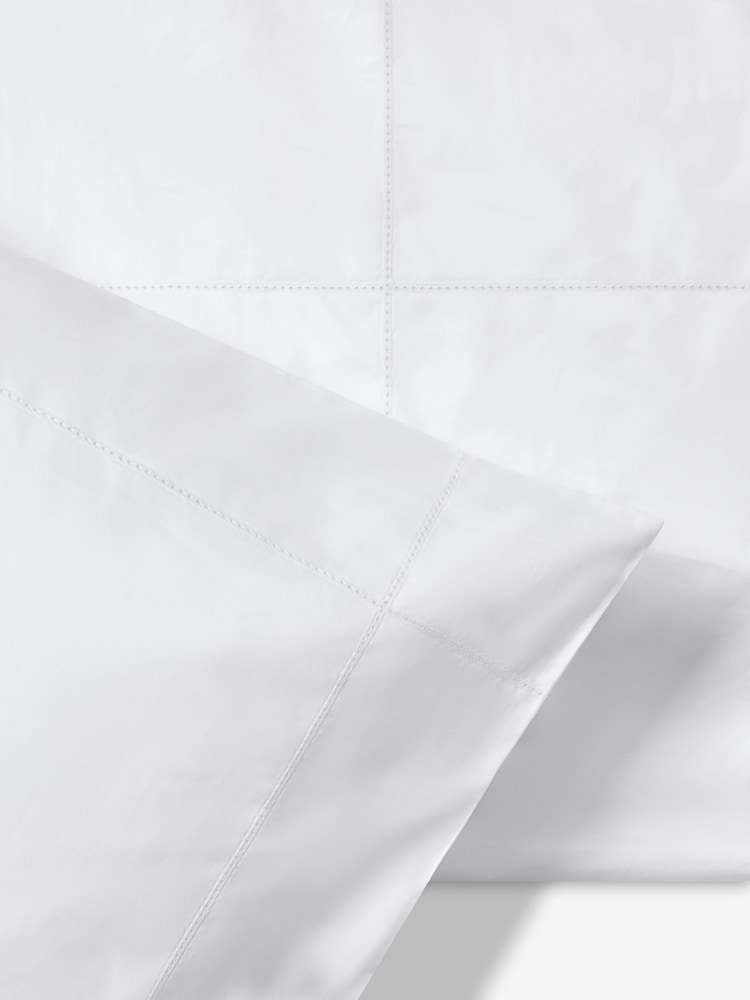 Jasper Conran London White 500 Thread Count SUPIMA® Square 100% Cotton Pillowcase - Image 4 of 4