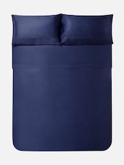 Jasper Conran London Navy 500 Thread Count SUPIMA® Square 100% Cotton Pillowcase - Image 2 of 4