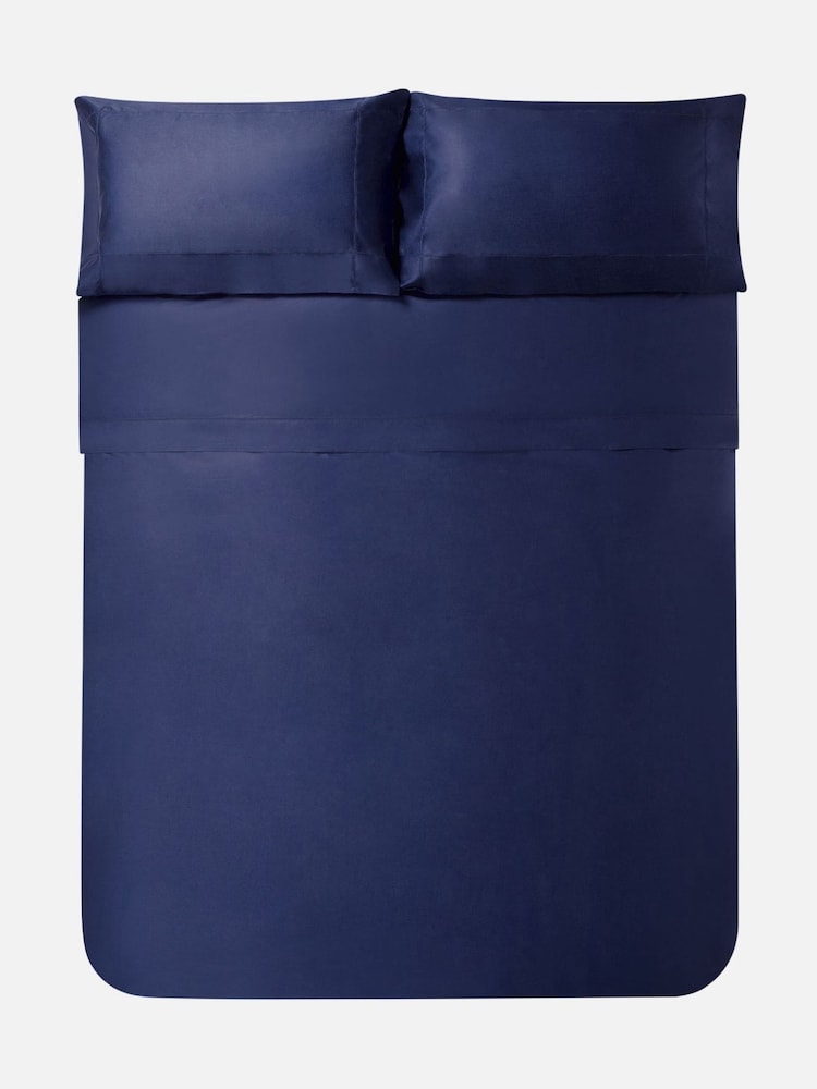Jasper Conran London Navy 500 Thread Count SUPIMA® Square 100% Cotton Pillowcase - Image 2 of 4
