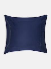 Jasper Conran London Navy 500 Thread Count SUPIMA® Square 100% Cotton Pillowcase - Image 3 of 4
