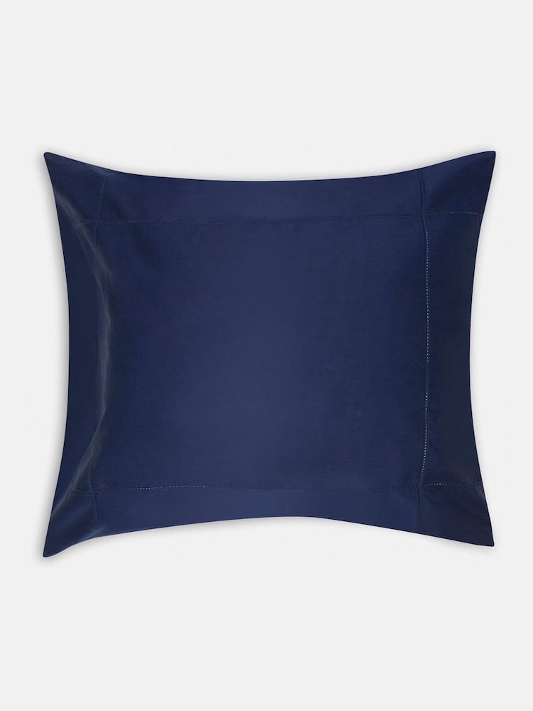 Jasper Conran London Navy 500 Thread Count SUPIMA® Square 100% Cotton Pillowcase - Image 3 of 4