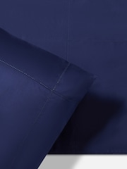 Jasper Conran London Navy 500 Thread Count SUPIMA® Square 100% Cotton Pillowcase - Image 4 of 4