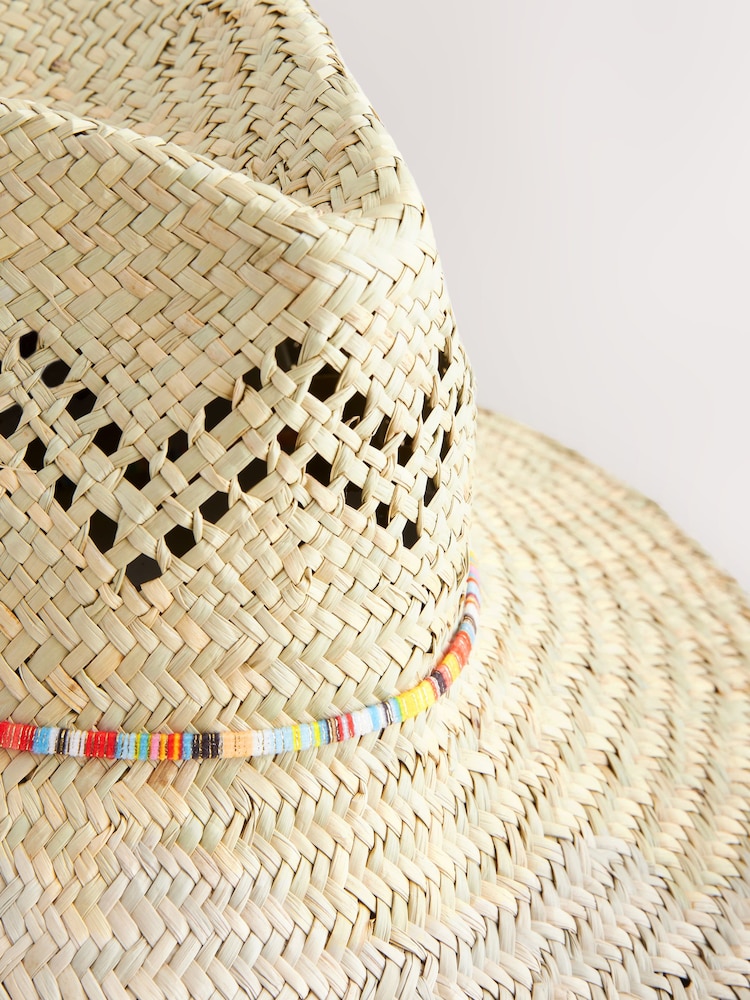 Straw Drop Brim Western Hat - Image 5 of 5