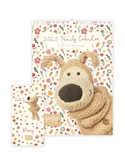 Portico Designs Cream 2025 Boofle A3 Family Organiser Wall Calendar Set - Image 1 of 5