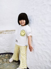 Ecru Yellow Smiley World Short Sleeve T-Shirt and Flare Set (3mths-7yrs) - Image 2 of 9