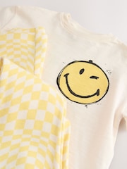 Ecru Yellow Smiley World Short Sleeve T-Shirt and Flare Set (3mths-7yrs) - Image 8 of 9