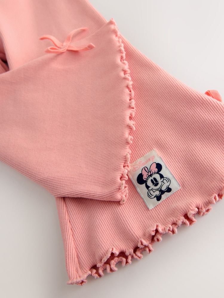 أبيض بيج فاتح - Disney Minnie Mouse and Daisy Duck Long Sleeve Top and Flare Set (3mths-7yrs) - صورة 5 من 5