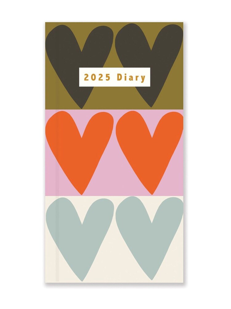 Caroline Gardner Red 2025 Hearts  Mixed Prints Square Family Calendar Set - Image 6 of 6