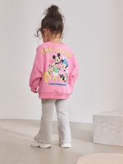 Pink Disney Mickey Mouse and Friends Long Sleeve Top and Flare Set (3mths-7yrs) - Image 1 of 9