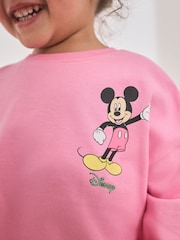 Pink Disney Mickey Mouse and Friends Long Sleeve Top and Flare Set (3mths-7yrs) - Image 3 of 9