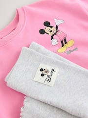 Pink Disney Mickey Mouse and Friends Long Sleeve Top and Flare Set (3mths-7yrs) - Image 9 of 9