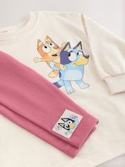 Ecru White Bluey Long Sleeve Top and Leggings Set (3mths-7yrs) - Image 16 of 17
