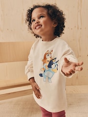 Ecru White Bluey Long Sleeve Top and Leggings Set (3mths-7yrs) - Image 2 of 17