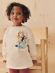 Ecru White Bluey Long Sleeve Top and Leggings Set (3mths-7yrs) - Image 3 of 17