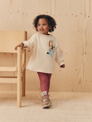 Ecru White Bluey Long Sleeve Top and Leggings Set (3mths-7yrs) - Image 4 of 17