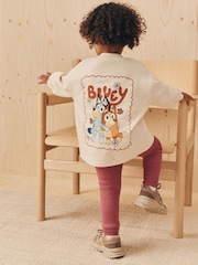 Ecru White Bluey Long Sleeve Top and Leggings Set (3mths-7yrs) - Image 5 of 17