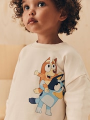 Ecru White Bluey Long Sleeve Top and Leggings Set (3mths-7yrs) - Image 6 of 17
