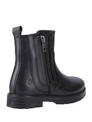 Hush Puppies Senior Liana School Black Boots - Image 4 of 5