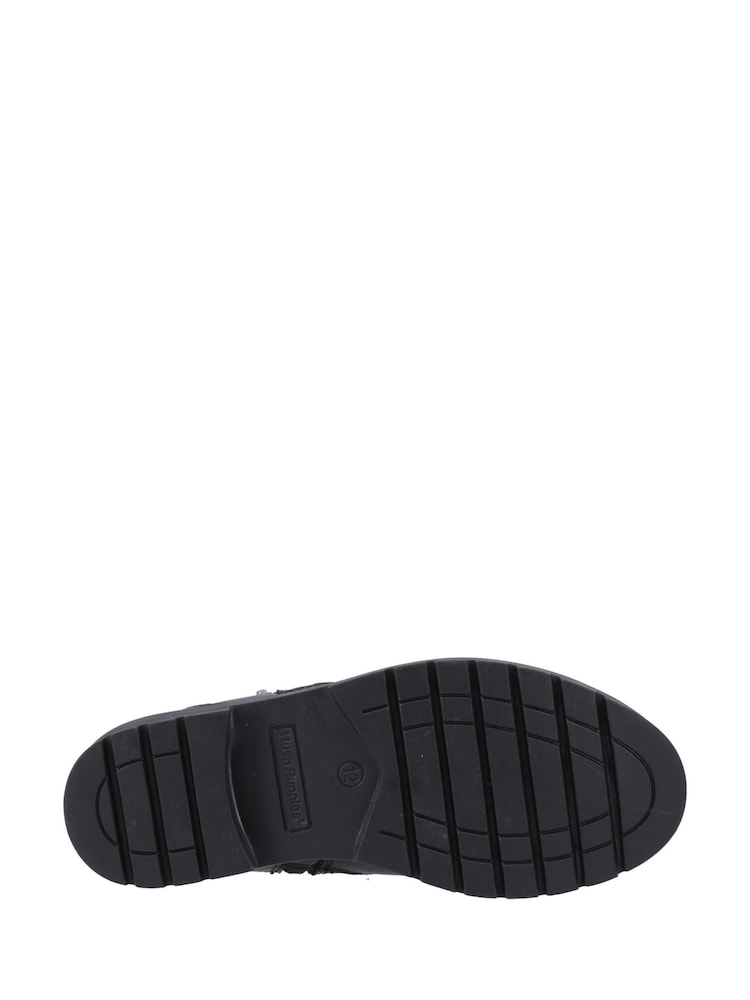 Hush Puppies Senior Liana School Black Boots - Image 5 of 5