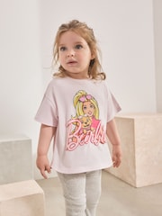 Pink Barbie Short Sleeve T-Shirt and Flare Set (3mths-7yrs) - Image 3 of 4