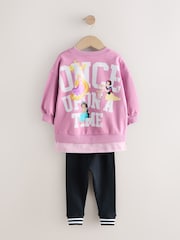 Purple Disney Princess Long Sleeve Mock Layer Top and Leggings Set (3mths-7yrs) - Image 8 of 11