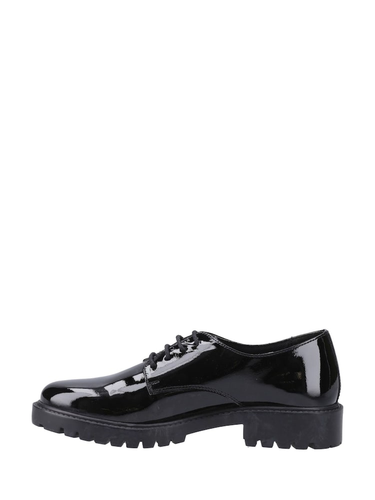 Hush Puppies Aubrey Lace-Up Patent School Black Shoes - Image 2 of 5