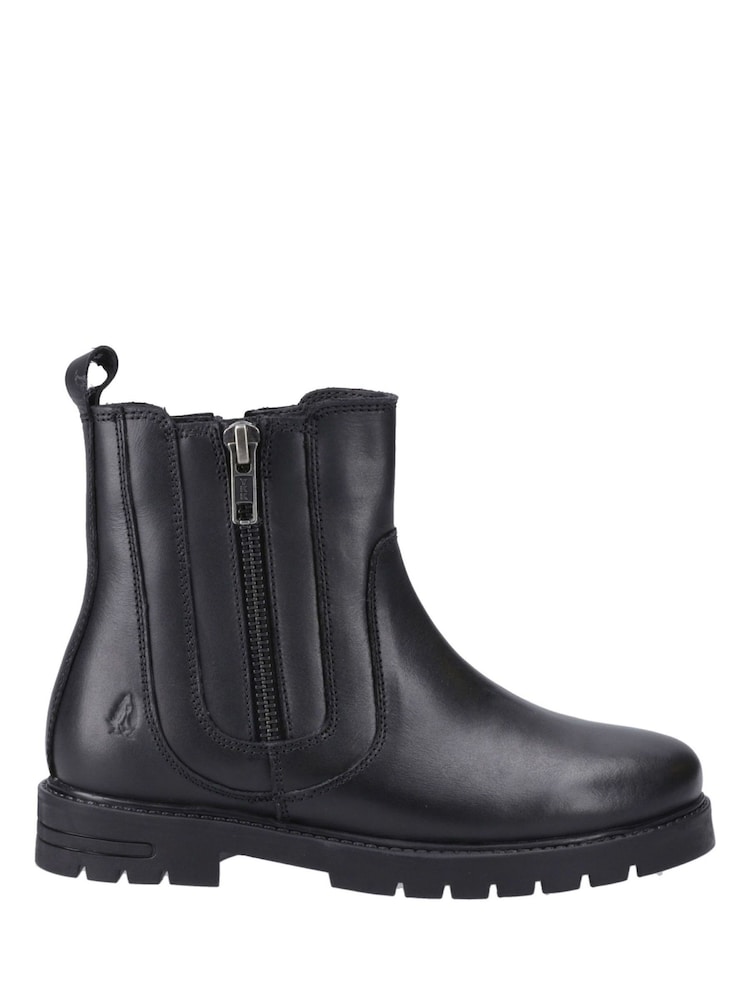 Hush Puppies Back To School Junior Liana Black Shoes - Image 1 of 5