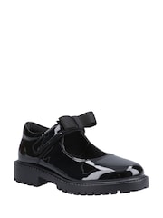 Hush Puppies Junior Astrid Bow Patent School Black Shoes - Image 3 of 5