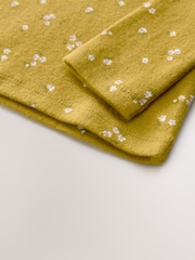 Green Ditsy Floral Long Sleeve Pointelle T-Shirt (3mths-7yrs) - Image 7 of 7