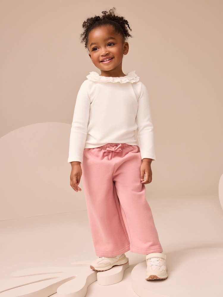 White Long Sleeve Collar Top (3mths-7yrs) - Image 2 of 3