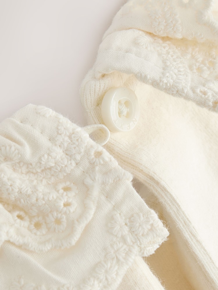 White Long Sleeve Collar Top (3mths-7yrs) - Image 7 of 7