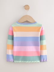 Rainbow Rib Long Sleeve T-Shirt (3mths-7yrs) - Image 5 of 7