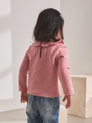Pink Long Sleeve Collar Top (3mths-7yrs) - Image 2 of 6