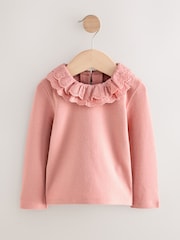 Pink Long Sleeve Collar Top (3mths-7yrs) - Image 3 of 6
